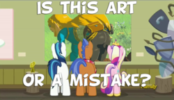 Size: 1280x738 | Tagged: safe, princess cadance, shining armor, spearhead, pony, a flurry of emotions, g4, my little pony: friendship is magic, a thousand nights in a hallway, art or a mistake, exploitable meme, image macro, meme, princess zelda, the legend of zelda, the legend of zelda: breath of the wild