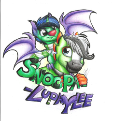 Size: 1786x1891 | Tagged: safe, artist:lupiarts, oc, oc only, oc:lupi, oc:snoopy stallion, crossover, cute, fusion, lupy, pair, video game, yooka-laylee