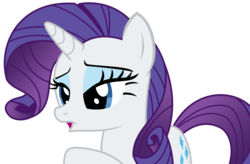 Size: 3900x2559 | Tagged: safe, artist:sketchmcreations, rarity, pony, all bottled up, g4, high res, open mouth, raised eyebrow, raised hoof, simple background, transparent background, vector