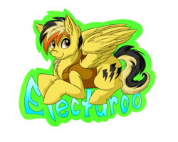 Size: 1024x819 | Tagged: safe, artist:victorydanceofficial, oc, oc only, oc:electuroo, pegasus, pony, clothes, male, prone, simple background, solo, stallion, transparent background, vest