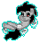 Size: 261x299 | Tagged: safe, artist:lullabytrace, oc, oc only, oc:paulpeoples, ghost, pony, undead, pony town, animated, gif, necromancer, pixel animation, pixel art, simple background, solo, transparent background
