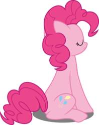 Size: 3145x4000 | Tagged: safe, artist:dashiesparkle, pinkie pie, earth pony, pony, a flurry of emotions, g4, female, high res, simple background, sitting, solo, transparent background, vector