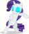 Size: 7000x8144 | Tagged: safe, artist:luckreza8, rarity, pony, unicorn, g4, absurd resolution, bipedal, dancing, eyes closed, eyeshadow, female, fresh princess of friendship, makeup, mare, pose, simple background, sliding, smiling, solo, transparent background, vector