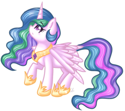 Size: 1024x906 | Tagged: safe, artist:sketchyhowl, princess celestia, alicorn, pony, g4, female, looking up, mare, raised hoof, simple background, solo, spread wings, transparent background, wings