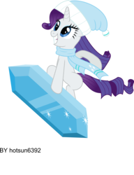 Size: 6655x8650 | Tagged: safe, artist:livehotsun, rarity, pony, g4, absurd resolution, clothes, female, gem, hat, scarf, simple background, snowboarding, solo, transparent background