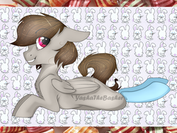 Size: 1600x1200 | Tagged: safe, artist:yashathebasher, oc, oc only, oc:yashathebasher, pegasus, pony, prone, solo