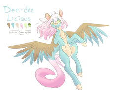 Size: 1280x1043 | Tagged: safe, artist:mint-and-love, oc, oc only, oc:dee dee licious, pegasus, pony, cutie butt, female, flying, ice cream mare, mare, simple background, solo, tongue out, white background