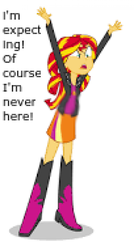 Size: 600x1123 | Tagged: safe, edit, sunset shimmer, comic:a new change, equestria girls, g4, boots, clothes, female, high heel boots, jacket, leather jacket, needs more jpeg, pregnant, pregnant edit, simple background, skirt, solo, white background, yelling