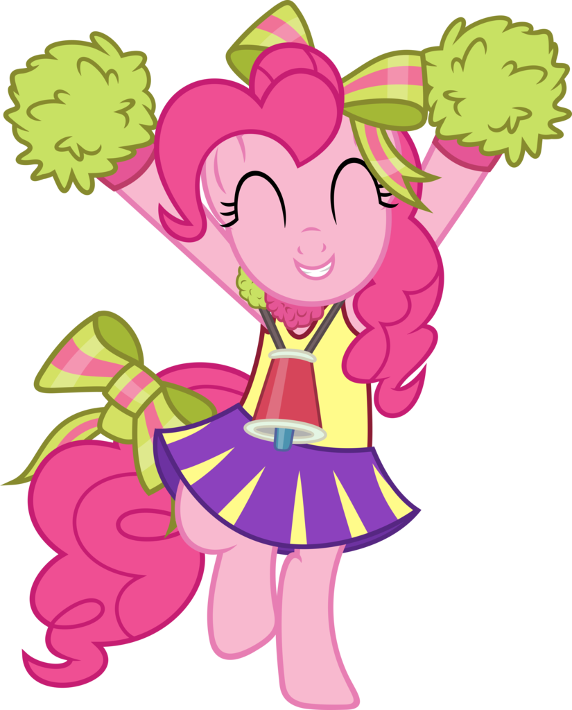 1421225 - absurd res, all bottled up, artist:slb94, bipedal, bow, cheering,  cheerleader, cheerleader pinkie, clothes, cute, diapinkes, hair bow, pinkie  pie, pom pom, pony, ribbon, safe, simple background, skirt, solo,  transparent background,