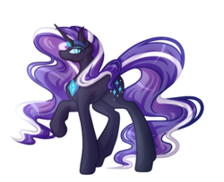 Size: 4601x3753 | Tagged: safe, artist:amazing-artsong, nightmare rarity, pony, unicorn, g4, absurd resolution, female, frown, looking at you, mare, raised hoof, simple background, solo, transparent background