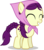 Size: 5000x5734 | Tagged: safe, artist:cantercoltz, boysenberry, earth pony, pony, a hearth's warming tail, g4, my little pony: friendship is magic, absurd resolution, background pony, braided tail, clothes, eyes closed, female, filly, foal, simple background, smiling, solo, transparent background, vector