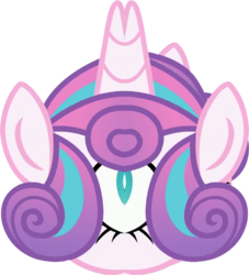 Size: 572x629 | Tagged: safe, edit, princess flurry heart, alicorn, pony, g4, female, mirrored, simple background, solo, transparent background, unitinu, wat