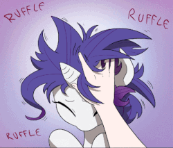 Size: 480x409 | Tagged: safe, artist:doublewbrothers, edit, rarity, pony, g4, angry, animated, annoyed, female, gif, mane, rarity is not amused, ruffled hair, this will end in pain, this will end in tears, this will end in tears and/or death, you dun goofed