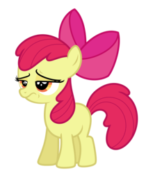 Size: 5300x6302 | Tagged: safe, artist:estories, apple bloom, earth pony, pony, g4, absurd resolution, apple bloom is not amused, female, simple background, solo, transparent background, vector