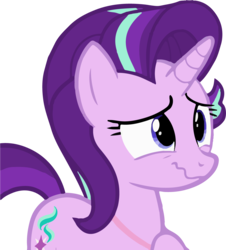 Size: 1122x1241 | Tagged: safe, artist:surprisepi, starlight glimmer, pony, celestial advice, g4, equestrian pink heart of courage, female, mare, raised hoof, simple background, solo, transparent background, vector, wavy mouth