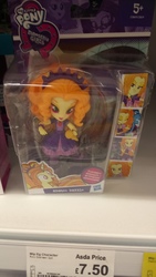 Size: 4096x2304 | Tagged: safe, adagio dazzle, pony, unicorn, equestria girls, g4, doll, equestria girls minis, equestria girls ponified, high res, irl, photo, ponified, shop, toy, unicorn adagio dazzle, united kingdom