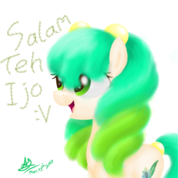 Size: 2048x2048 | Tagged: safe, artist:matchapony, oc, oc only, oc:vivace matcha, earth pony, pony, female, high res, mare, simple background, solo, white background