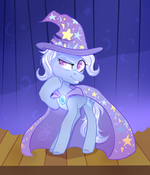 Size: 2913x3400 | Tagged: safe, artist:nutti-frien, trixie, pony, unicorn, g4, female, high res, mare, solo, stage