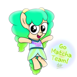 Size: 2048x2048 | Tagged: safe, artist:matchapony, oc, oc only, oc:vivace matcha, earth pony, pony, clothes, female, high res, mare, simple background, solo, white background