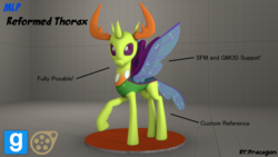 Size: 1280x720 | Tagged: safe, artist:out-buck-pony, thorax, changedling, changeling, g4, 3d, download at source, king thorax, male, solo, source filmmaker, source filmmaker resource, stage.bsp