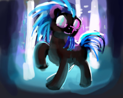 Size: 619x496 | Tagged: safe, anonymous artist, dj pon-3, vinyl scratch, pony, unicorn, g4, color porn, female, solo