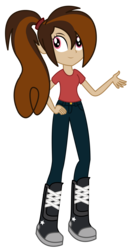 Size: 2600x5000 | Tagged: safe, artist:razethebeast, oc, oc only, oc:cupcake slash, equestria girls, g4, clothes, equestria girls-ified, female, high res, pants, simple background, solo, transparent background