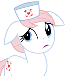 Size: 2863x3313 | Tagged: safe, artist:sketchmcreations, nurse redheart, pony, a flurry of emotions, g4, cute, female, floppy ears, heartabetes, high res, new cutie mark, open mouth, simple background, solo, transparent background, vector