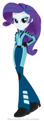 Size: 1230x3365 | Tagged: safe, artist:pyrus-leonidas, rarity, equestria girls, g4, clothes, female, simple background, solo, spacesuit, transparent background, ultra galaxy mega monster battle