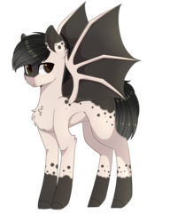 Size: 1447x1888 | Tagged: safe, artist:ohhoneybee, oc, oc only, oc:dev somnus, bat pony, pony, male, simple background, solo, stallion, transparent background