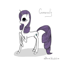 Size: 512x512 | Tagged: safe, artist:oldteaowl, rarity, pony, g4, experimental style, female, simple background, solo, white background