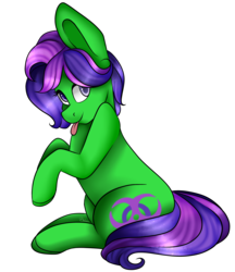 Size: 3584x4156 | Tagged: safe, artist:beashay, oc, oc only, oc:viral, earth pony, pony, earth pony oc, female, high res, looking at you, mare, simple background, smiling, smiling at you, solo, tongue out, transparent background