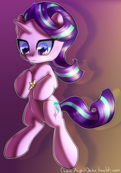 Size: 1400x2000 | Tagged: safe, artist:chaosangeldesu, starlight glimmer, pony, g4, abstract background, bipedal, female, gradient background, solo, stars
