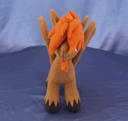 Size: 737x698 | Tagged: safe, artist:adamar44, oc, oc only, oc:thunder hammer, pegasus, pony, animated, gif, irl, perfect loop, photo, plushie, rotating, solo, stop motion