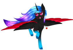 Size: 2987x2051 | Tagged: safe, artist:php146, oc, oc only, alicorn, pony, alicorn oc, colored pupils, eye clipping through hair, female, high res, mare, running, simple background, solo, spread wings, transparent background, wings