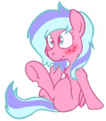 Size: 710x809 | Tagged: safe, artist:lockhe4rt, oc, oc only, oc:summer silk, pegasus, pony, blushing, chest fluff, female, mare, simple background, solo, transparent background