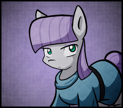 Size: 850x746 | Tagged: safe, artist:zutcha, maud pie, earth pony, pony, g4, colored pupils, female, looking at you, solo