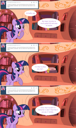 Size: 1280x2168 | Tagged: safe, artist:hakunohamikage, twilight sparkle, alicorn, pony, ask-princesssparkle, g4, ask, female, seems legit, solo, tumblr, twilight sparkle (alicorn)