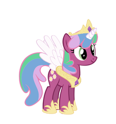 Size: 2087x2239 | Tagged: safe, artist:f2u-mlp-vectors, cheerilee, princess celestia, g4, clothes, cosplay, costume, fake horn, fake wings, female, high res, mare, nicole oliver, simple background, solo, voice actor joke, white background