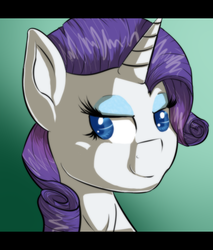 Size: 512x600 | Tagged: safe, artist:epiclunadragon, rarity, pony, unicorn, g4, bust, female, mare, portrait, solo