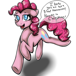 Size: 512x512 | Tagged: safe, artist:epiclunadragon, pinkie pie, earth pony, pony, g4, christmas, female, halloween, holiday, mare, simple background, solo, transparent background