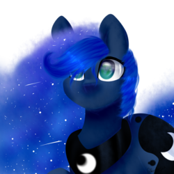 Size: 1500x1500 | Tagged: safe, artist:purple-owo, princess luna, pony, g4, female, simple background, solo, transparent background