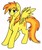 Size: 289x346 | Tagged: safe, artist:thewonderpuppet, spitfire, pony, g4, alternate cutie mark, alternate hairstyle, female, simple background, solo, white background, wonderbolts
