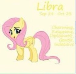 Size: 488x476 | Tagged: safe, artist:funfunland22, fluttershy, pegasus, pony, g4, female, libra, needs more jpeg, simple background, solo, yellow background, zodiac