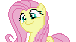 Size: 750x420 | Tagged: safe, artist:tox-box, fluttershy, pony, g4, the cutie map, animated, female, flutterbob, gif, pixel art, simple background, solo, transparent background