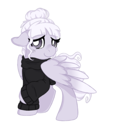 Size: 1148x1277 | Tagged: safe, artist:angei-bites, oc, oc only, pegasus, pony, clothes, female, mare, simple background, solo, sweater, transparent background
