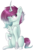 Size: 1095x1653 | Tagged: safe, artist:doekitty, artist:forestemni, oc, oc only, oc:lithe, pony, unicorn, chest fluff, curved horn, horn, simple background, sitting, solo, transparent background