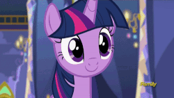 Size: 500x281 | Tagged: safe, screencap, twilight sparkle, alicorn, pony, a flurry of emotions, g4, animated, discovery family logo, female, gif, loop, solo, twilight sparkle (alicorn), twilight's castle
