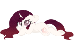 Size: 3000x2048 | Tagged: safe, artist:cinnamontee, oc, oc only, oc:serina, pony, unicorn, female, high res, mare, prone, simple background, solo, transparent background