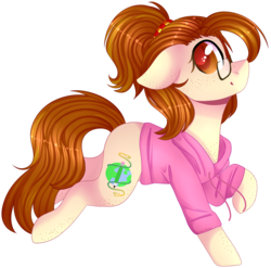 Size: 1486x1470 | Tagged: safe, artist:shiromidorii, oc, oc only, oc:historic shine, earth pony, pony, clothes, female, hoodie, mare, simple background, solo, transparent background