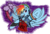 Size: 3868x2632 | Tagged: safe, artist:stormblaze-pegasus, rainbow dash, pegasus, pony, g4, alternate hairstyle, clothes, ear piercing, female, high res, jacket, mare, multicolored hair, piercing, punk, shirt, smiling, solo, underhoof